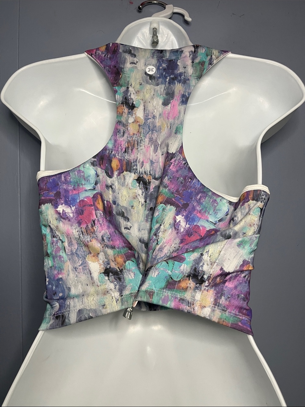 RBX Purple Multi Abstract Racerback Athletic Tank - Picture 3 of 3